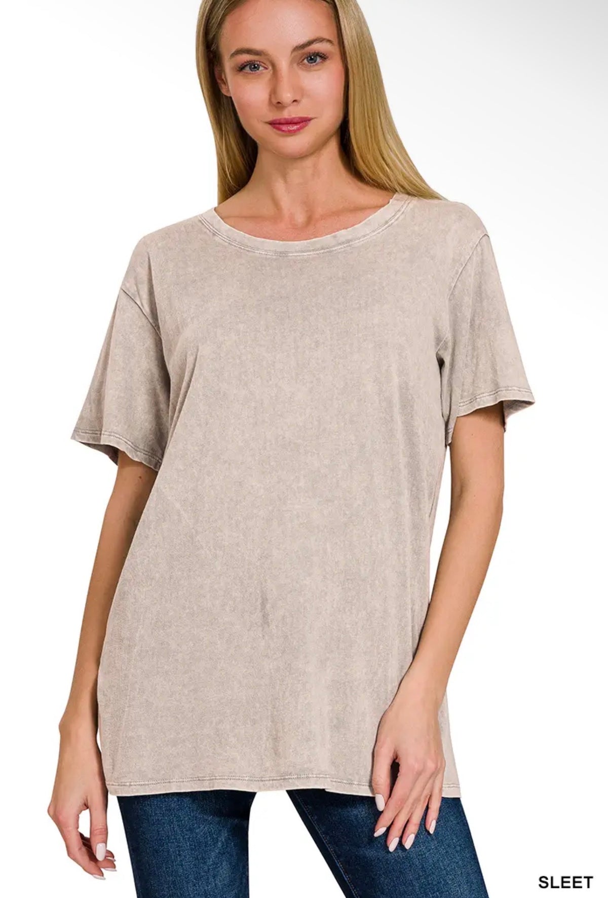 Washed Sleet Vintage Oversized Tee
