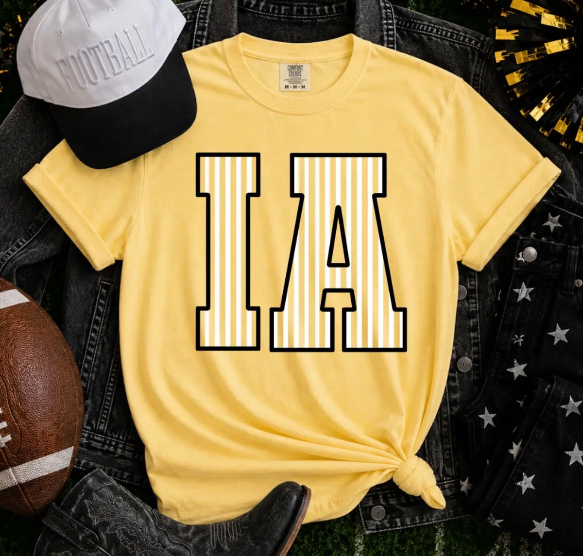 Striped Black/White I-A Butter Tee