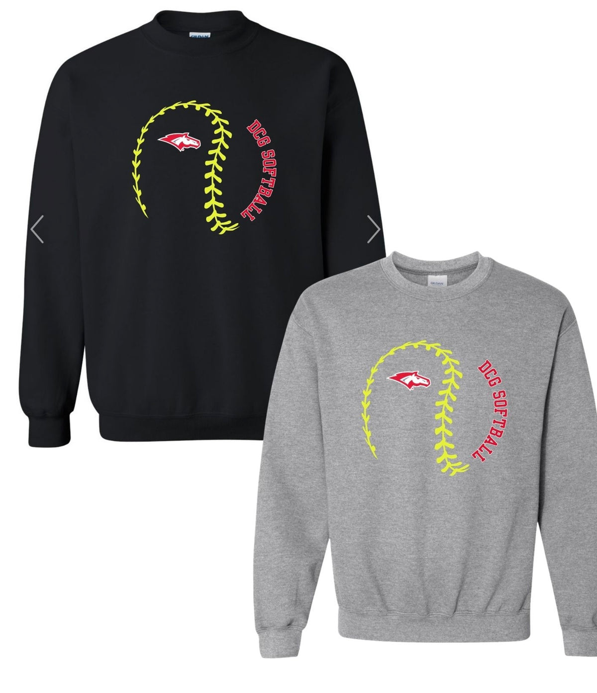 DCG Softball Laces Crewneck