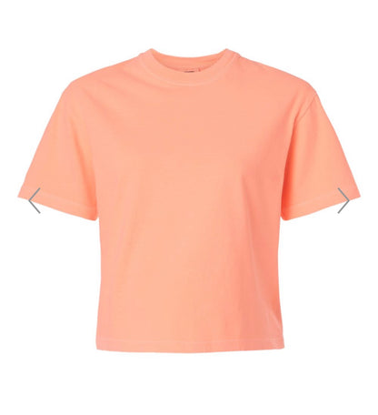 Comfort Colors Boxy Crop (Neon Cantaloupe)