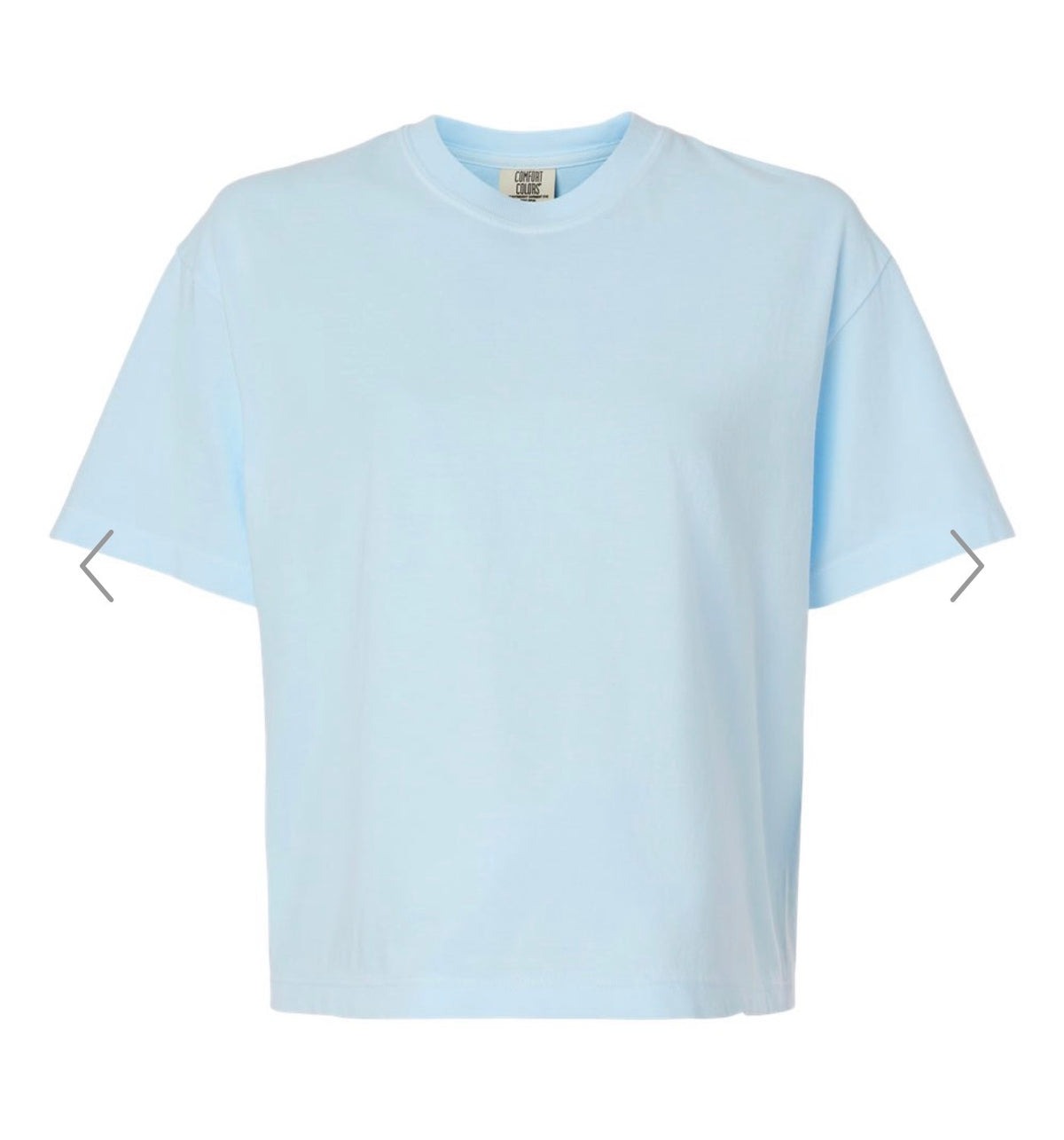 Comfort Colors Boxy Crop (Chambray)