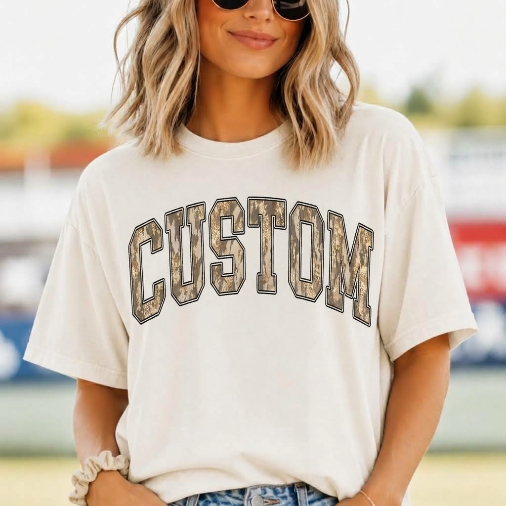 CUSTOM CAMO CREWNECK SALE!