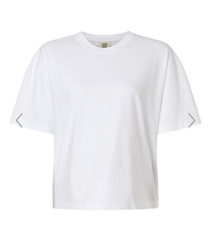 Comfort Color Boxy Crop (White)