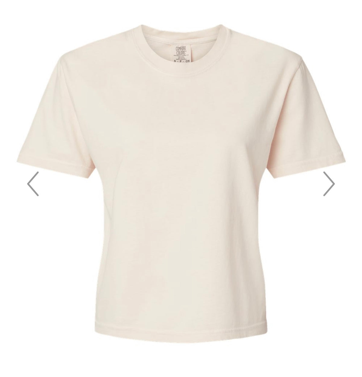 Comfort Colors Boxy Crop (Ivory)