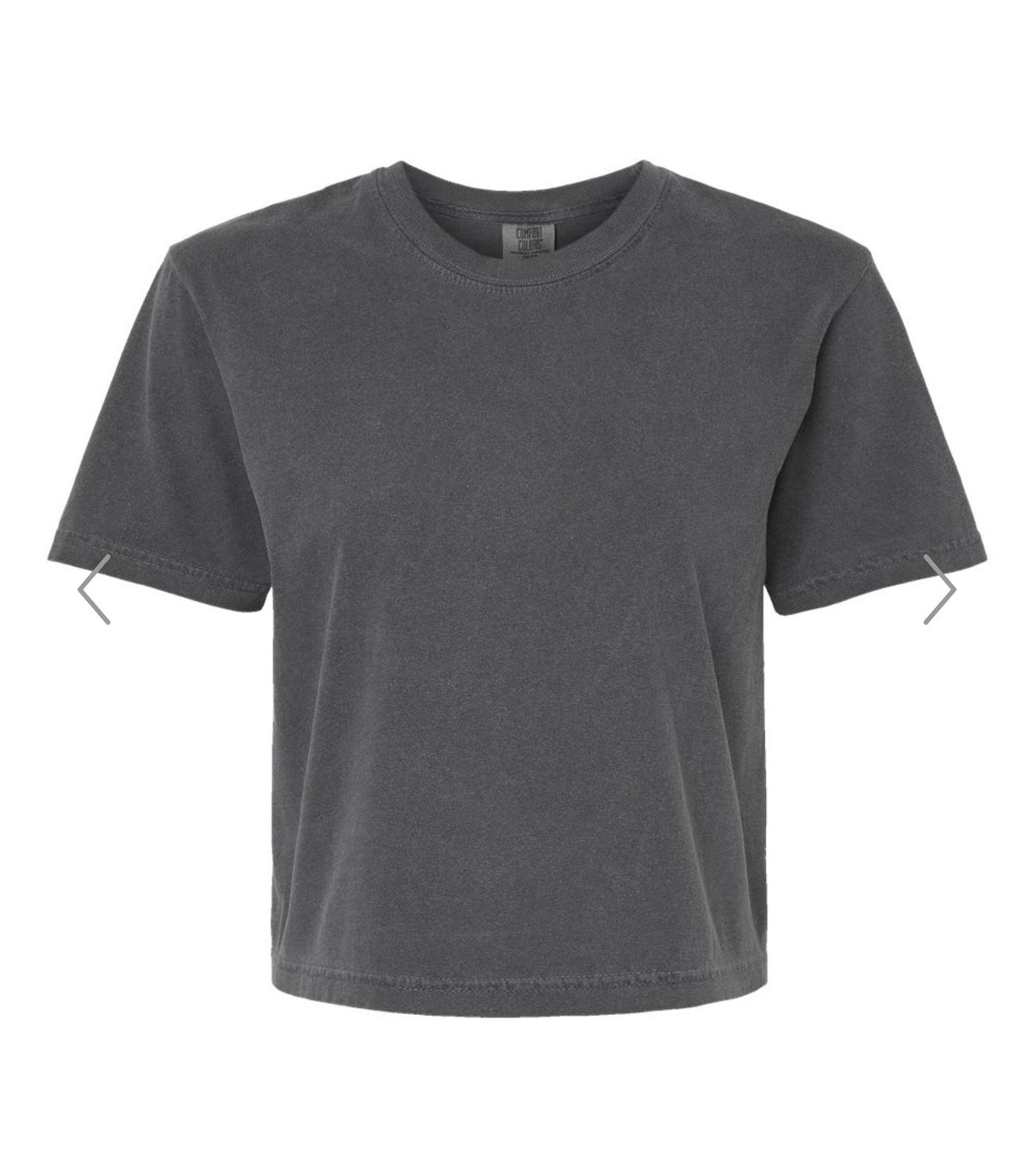 Comfort Colors Boxy Crop (Pepper)