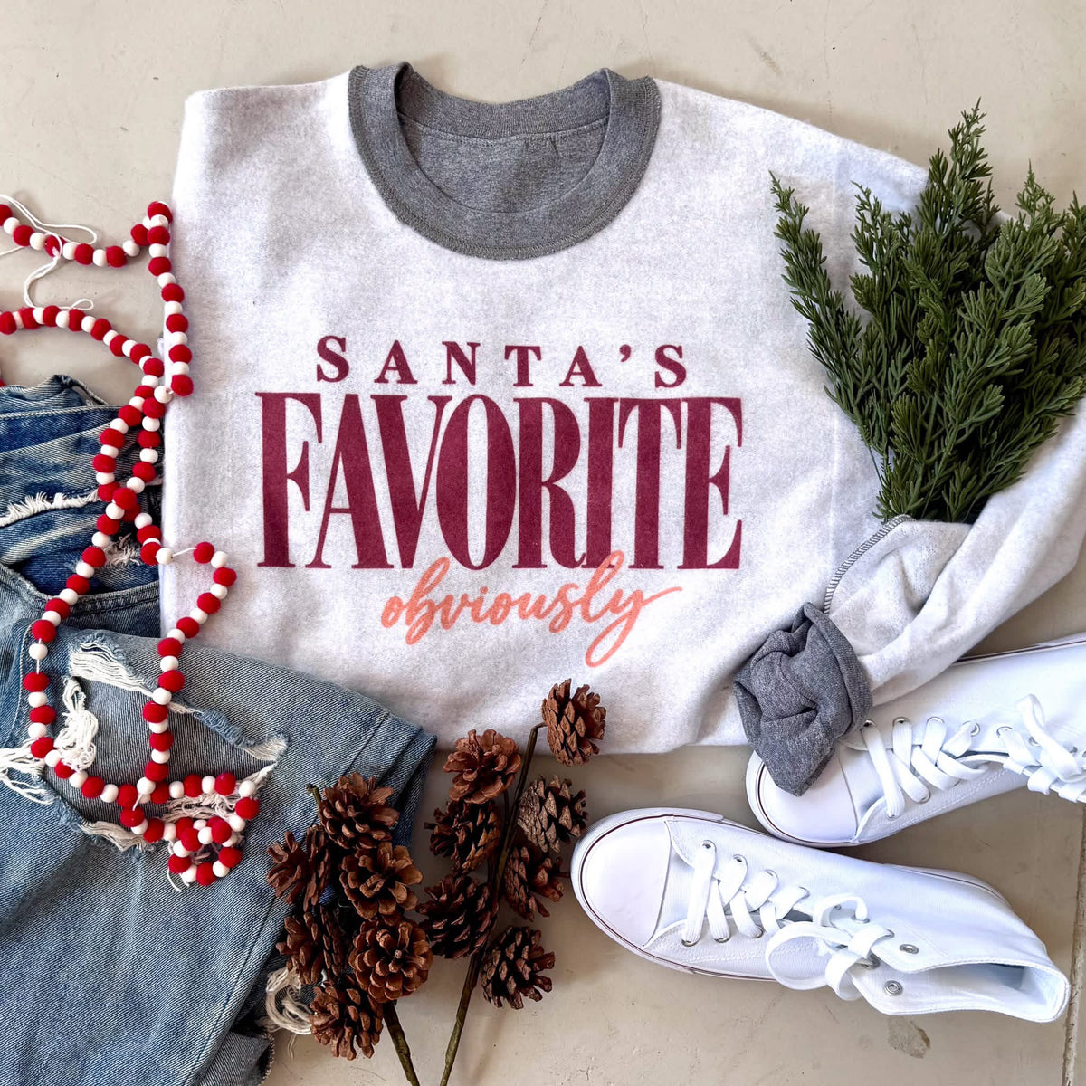 Santa’s Favorite (Inside Out Sweatshirt)