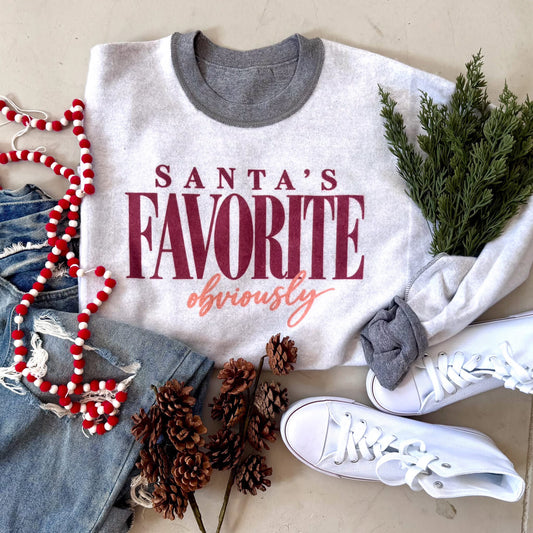 Santa’s Favorite (Inside Out Sweatshirt)