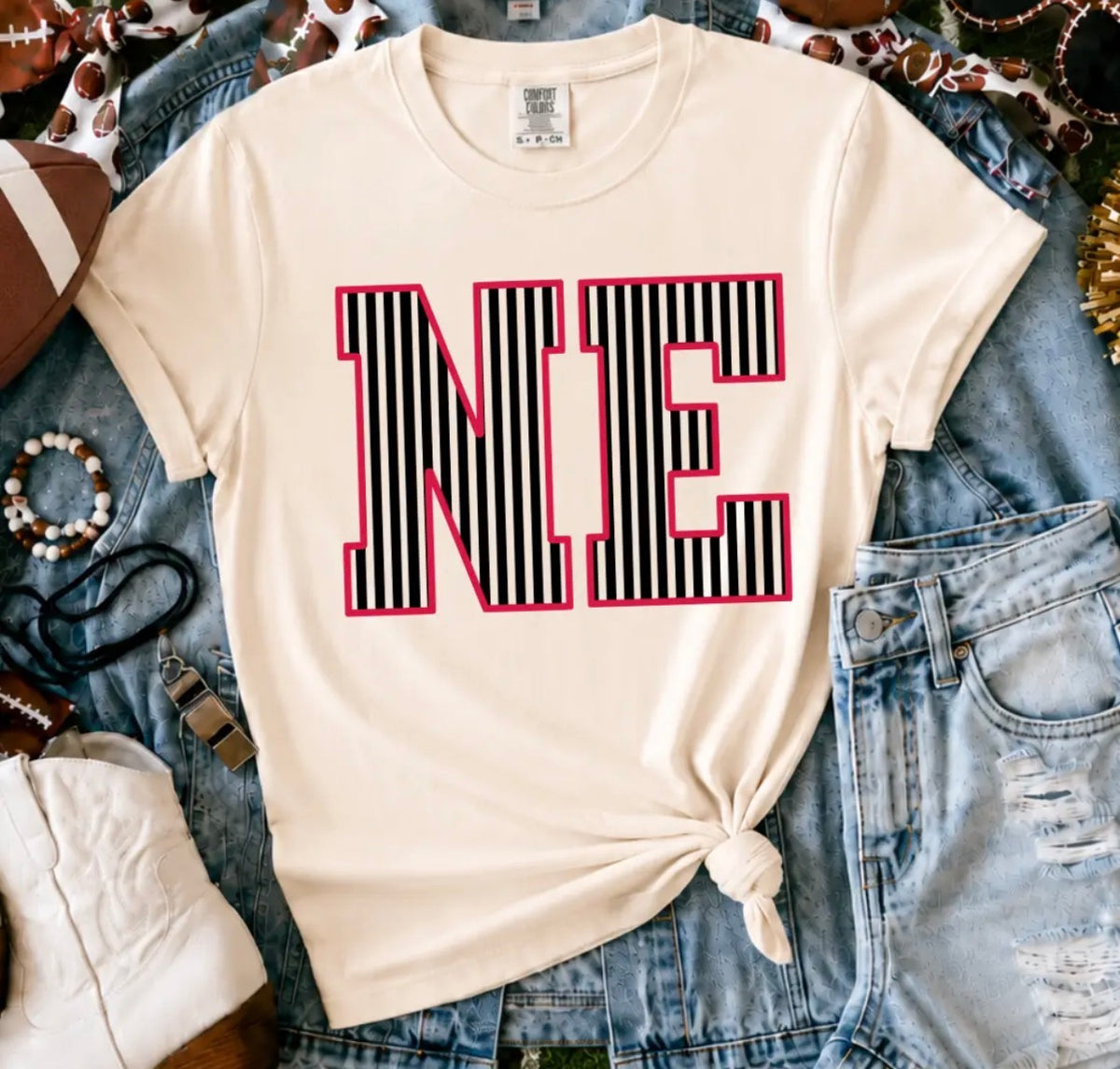 Red/Black N-E Ivory Tee