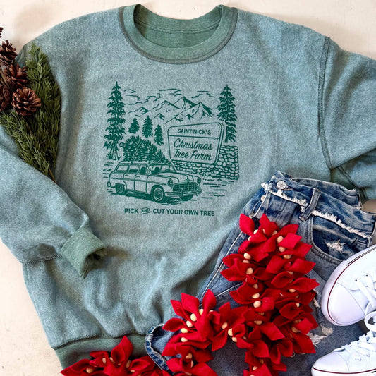 Christmas Tree Farm (Inside Out Sweatshirt)