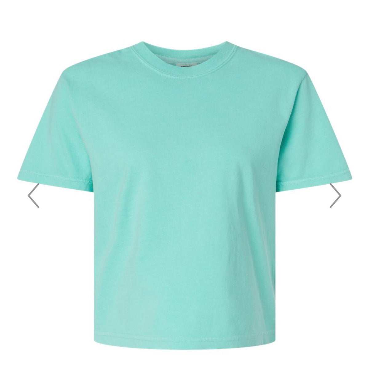 Comfort Colors Boxy Crop (Chalky Mint)