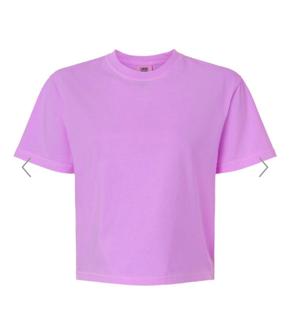 Comfort Color Boxy Crop (Neon Violet)
