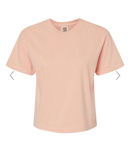 Comfort Colors Boxy Crop (Peachy)