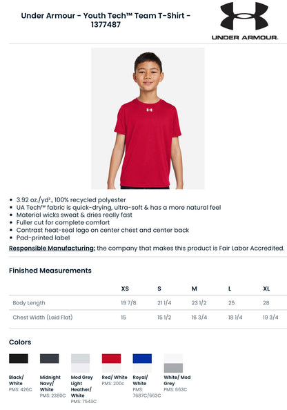 Under Armour Tech Team Dry Fit Tee