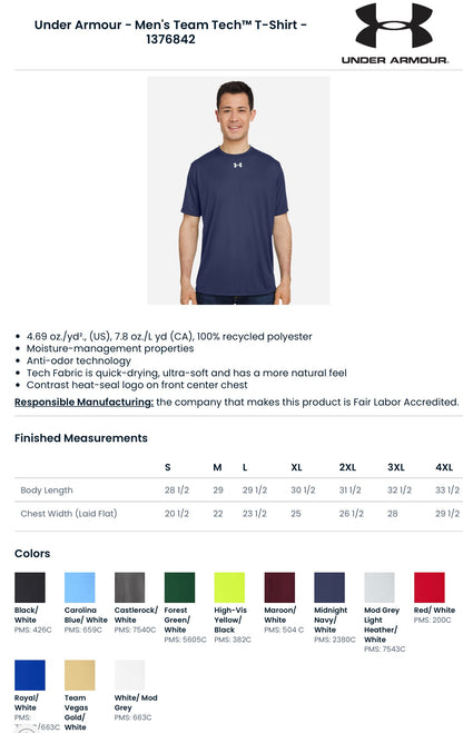 Under Armour Tech Team Dry Fit Tee