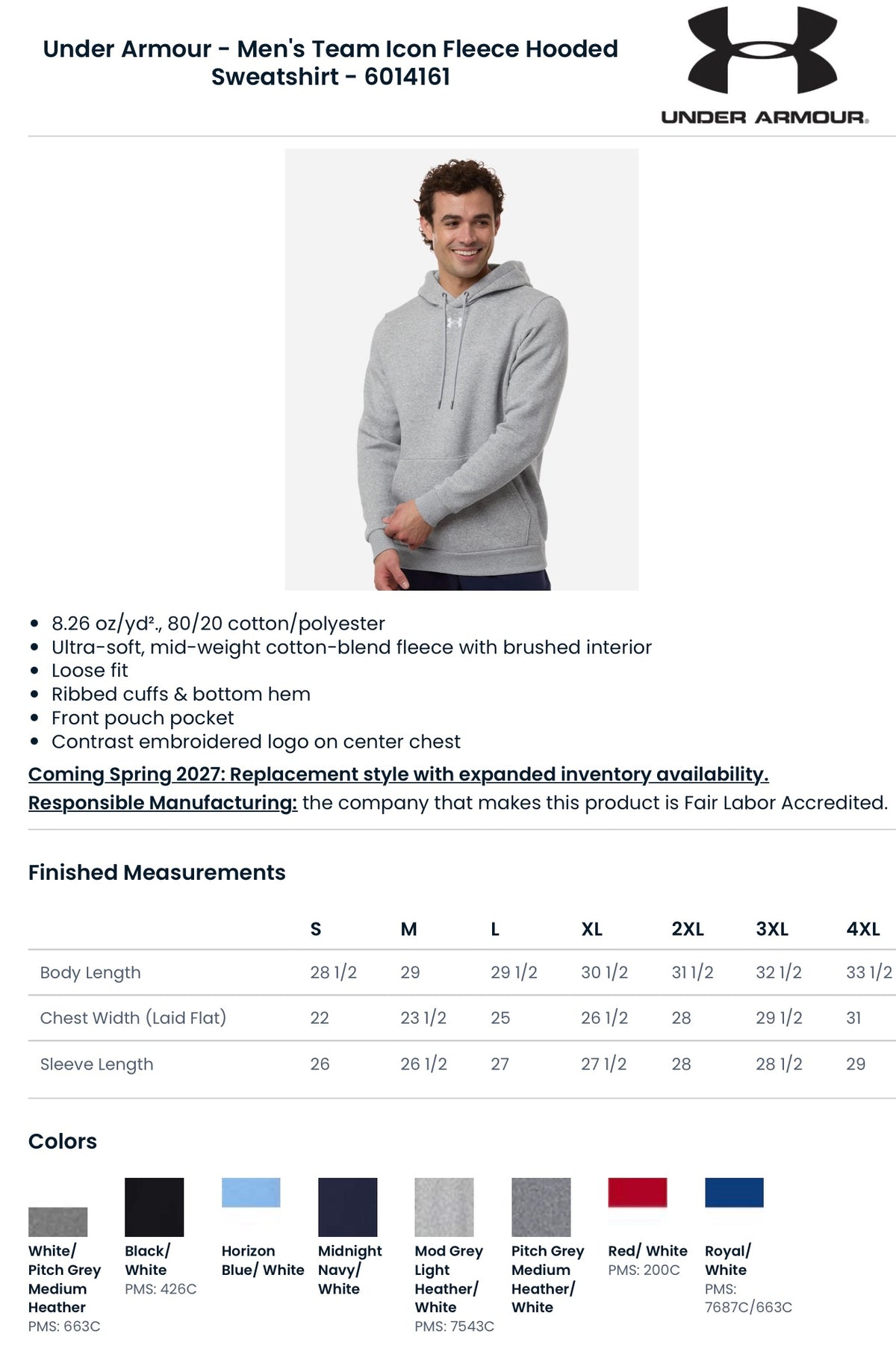 Under Armour Team Icon Fleece Hooded Sweatshirt