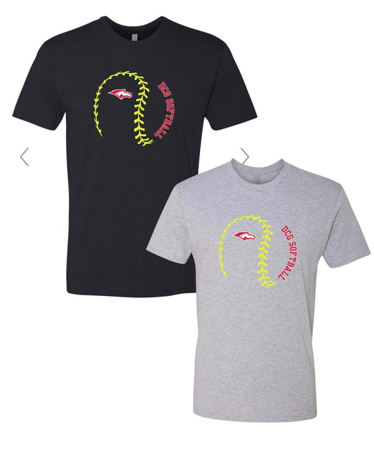 DCG Softball Laces Tee