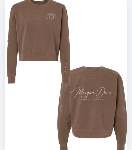 Morgan Davis Photography Comfort Color Cropped Crewneck