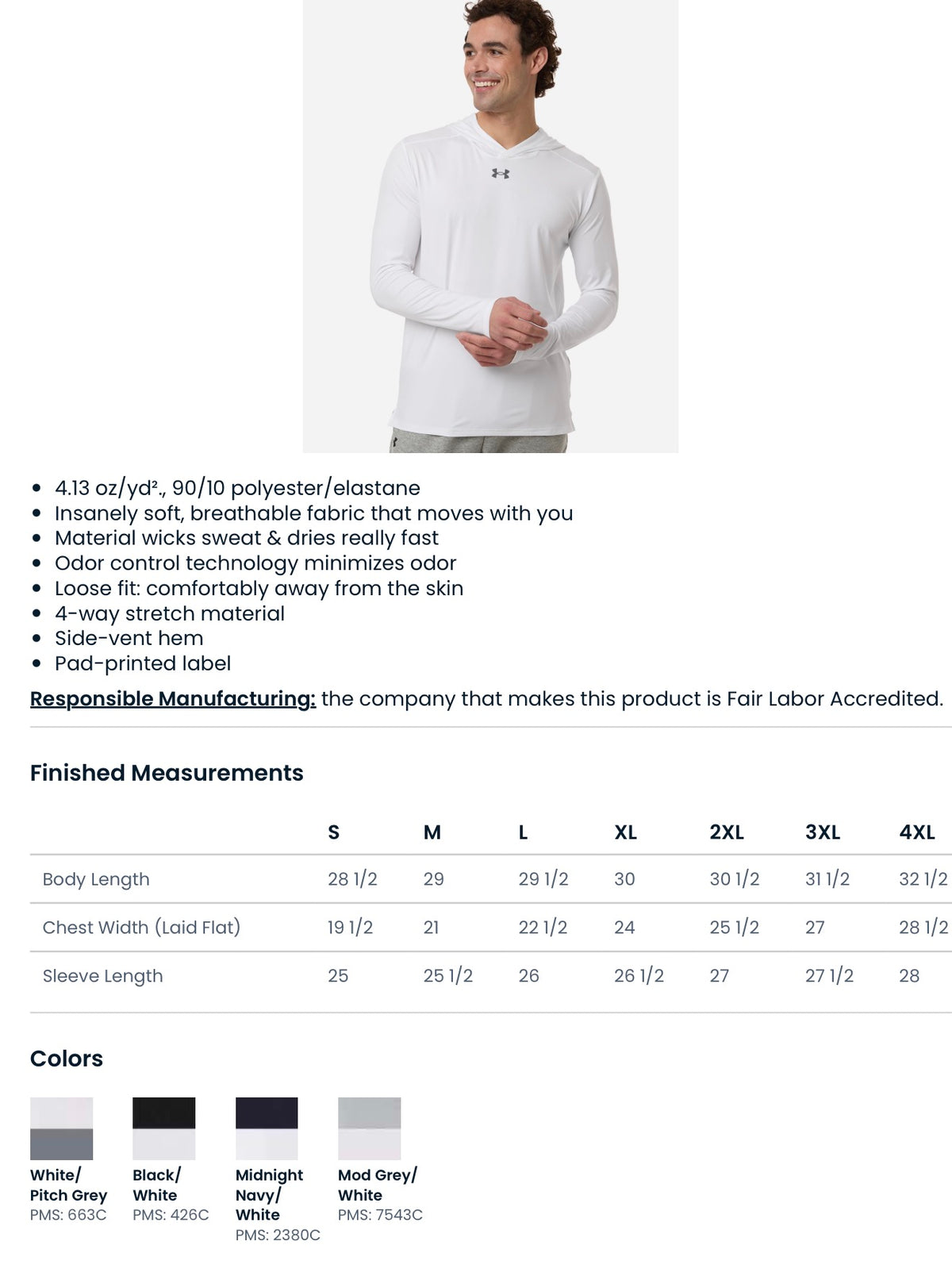 Under Armour Team Vanish Hooded Long Sleeve