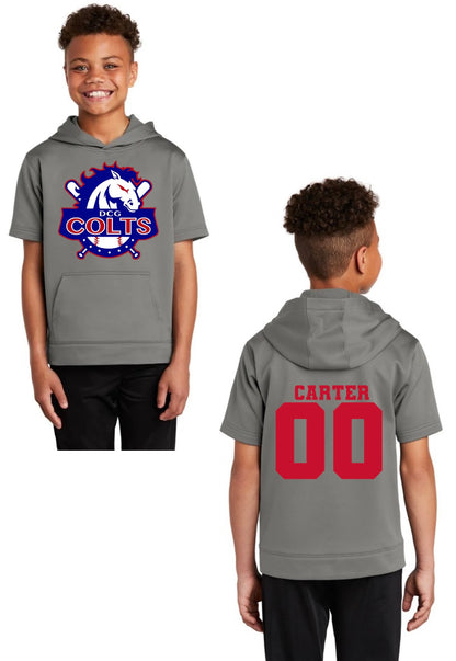 DCG Colts Fleece Lined Hooded Short Sleeve