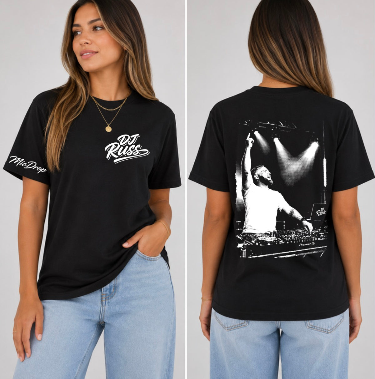 DJ Russ Halftone Tee