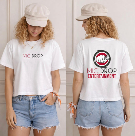 Mic Drop Entertainment Official Boxy Cropped Tee